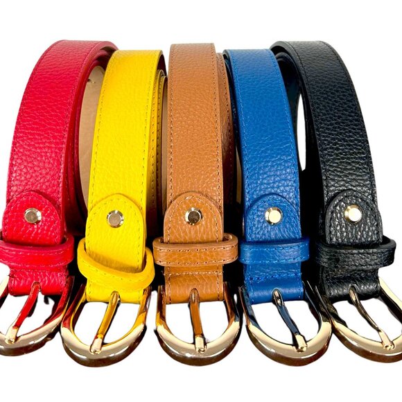 Lare Women Belt Designer Italian Leather - Blue main image 6
